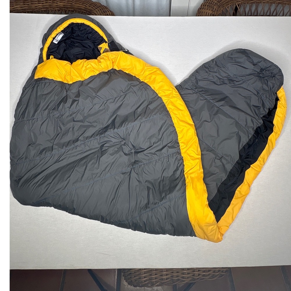 The North Face Cat's Meow Sleeping Bag 20F Long Polarguard Delta Grey Yellow
